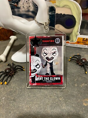 #ad Art The Clown Action Figure Keychain Acrylic KEY RING Great TERRIFIER gift $15.00