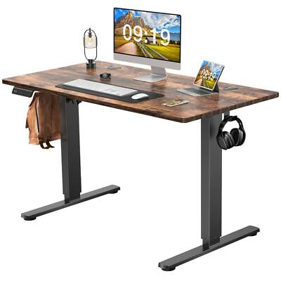 #ad Electric Height Adjustable Standing Desk Stand up Desk Modern Adjustable，40×24 $105.99