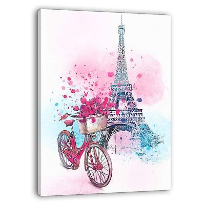 #ad Paris Wall Decor Pink Wall Art for Girls Bedroom Decor Eiffel Tower Decor Mod... $69.74