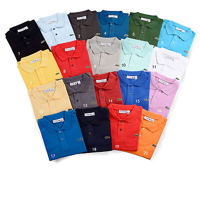 #ad #ad Men#x27;s Vintage Lacoste L1212 Short Sleeve Polo Slim Fit T Shirt $39.90