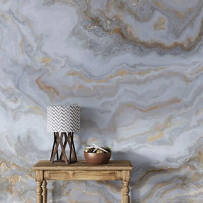 #ad White Marble Stone Granite Slate Peel and Stick Wallpaper Removable Wall Mural $525.00
