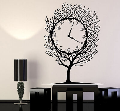 #ad Vinyl Wall Decal Art Tree Clock Salvador Dali Home Decor Stickers 1280ig $69.99