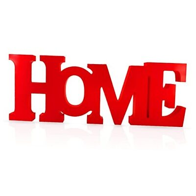 #ad Wood Home Sign Wooden Blocks Home Wall Decor for Living RoomFreestanding red $18.97