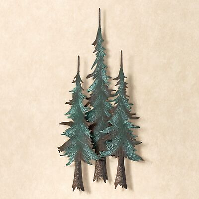 #ad Whispering Pines Tree Metal Wall Sculpture Rustic Cabin Lodge Decor $59.99