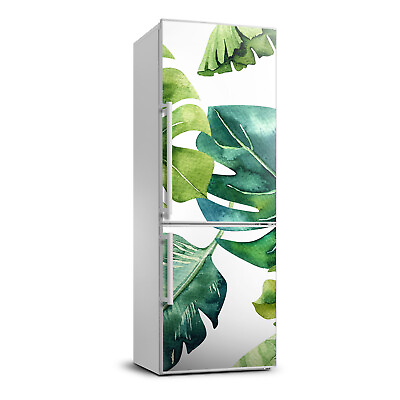 3D Refrigerator Wall Kitchen Removable Sticker Flowers Tropical leaves $76.95