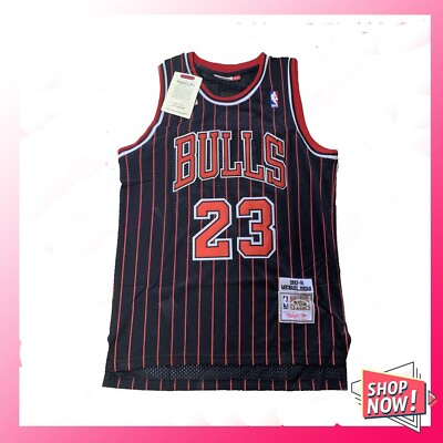 #ad Michael Jordan #23 Chicago Bulls 1996 97 Black Jersey $32.88