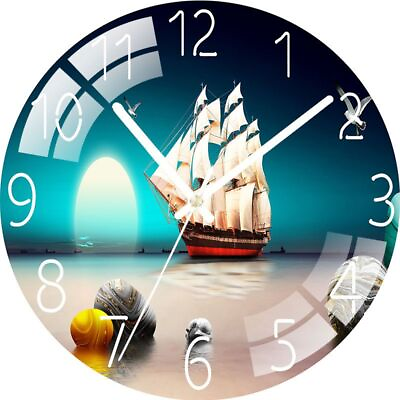 #ad For Kitchen Decor Modern Wall Clock Silent Round Non Ticking Clock Digital Clock $23.88