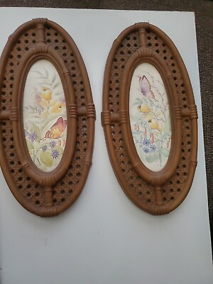 #ad Vintage Home Interior Set of Butterfly Wall Art $16.00