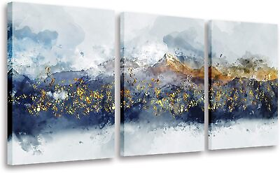 #ad Abstract Wall Art for Living Room Blue Mountain Canvas Wall Art Abstract Waterco $56.00
