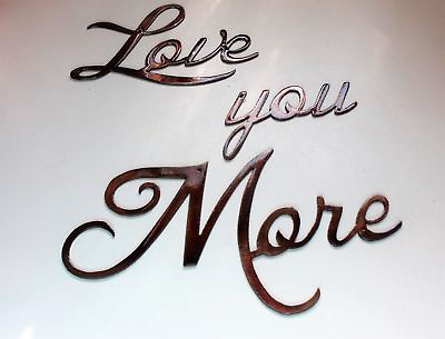 #ad Love you More Words Metal Wall Art Accents Size varies $29.98