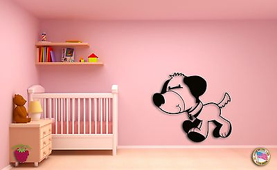 #ad Wall Sticker For Kids Baby Dog Puppy Cool Decor for Nursery Room z1408 $29.99