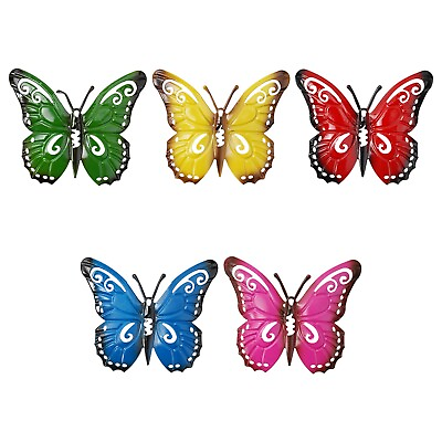 #ad #ad Metal Butterfly Elegant Sculptured For Bedroom Outdoor Lawn Wall Art Metal Decor $15.89