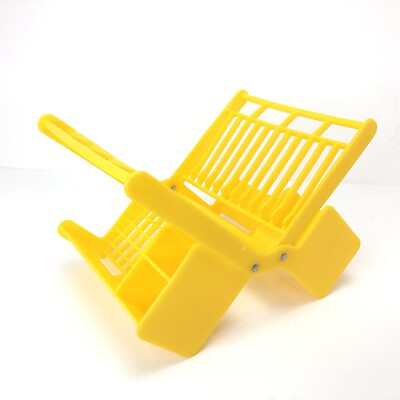 #ad Fisher Price Fun with Food Pretend Play Kitchen Yellow Drying Dish Rack Utensils $12.88