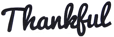 Thankful Word Art Sign Home Kitchen Decor Wall Hanging Cursive Script Typography $9.99
