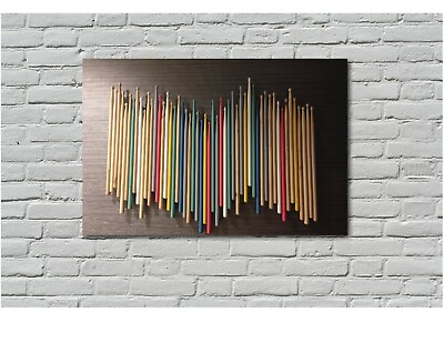 #ad Drumstick Wall Canvas Set Drummer Print Music Wall Art Drummer Decor Gift for $189.99