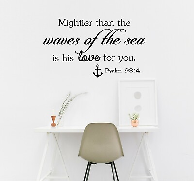 #ad #ad Bible Verse Quote Wall Decal Religious Removable Sticker Jesus Church Décor $27.99