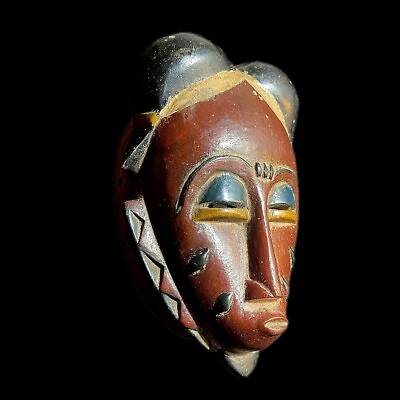 #ad African Masks Baule Antique Wall Hanging Primitive Art Collectibles Masks 9430 $94.15