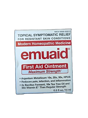 #ad Emuaid First Aid Ointment Maximum Strength Modern Homeopathic .5 oz 14 mL $9.99