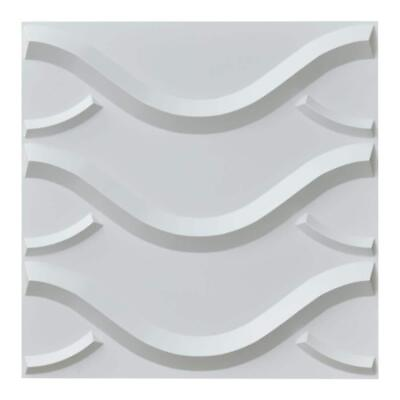 #ad Art3dwallpanels 3D Decorative Wall Paneling Moisture Resistant PVC White 12 Pack $63.70