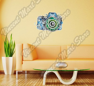 #ad Photo Camera Photographer Colorful Wall Sticker Room Interior Decor 25quot;X20quot; $19.99