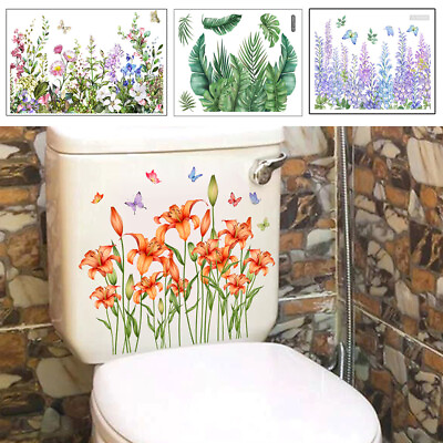 #ad Toilet Lid Seats Cover Wall Stickers Bathroom Decal Mural Vinyl Home Decorat Ⓢ $3.18