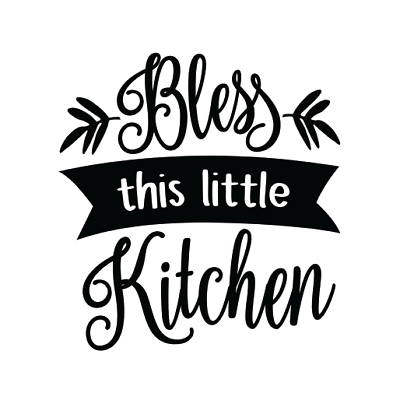 #ad Vinyl Wall Decal Bless This Little Kitchen Decor $6.50