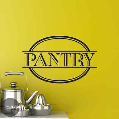 #ad Kitchen Pantry Vinyl Wall Decal Sticker $44.99