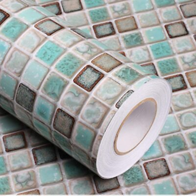 #ad Green Wallpaper Kitchen Decorations Wall Paper Thick Self Adhesive Removable ... $13.86