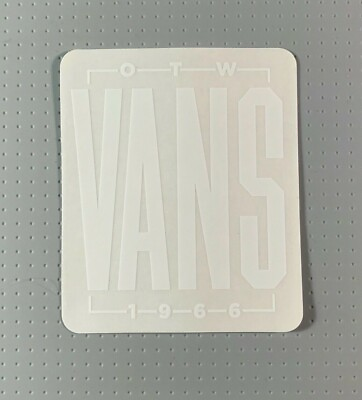 VANS Off The Wall White OTW Vans Skateboard Sticker 3.6quot; $4.95