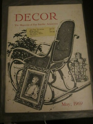 #ad Decor Magazine May 1969 Fine Interior Accessories C $9.99