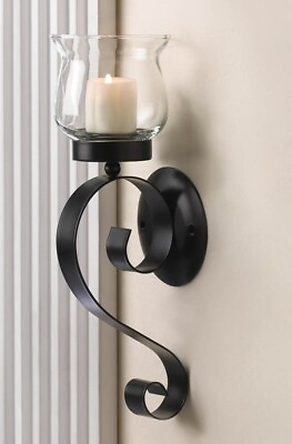 #ad Scrolling Wall Mount Sconce Candle Holder Lighting Lamp Lantern Home Decor Gifts $28.30
