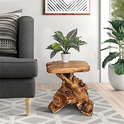 #ad Natural Irregular Shape Tree Stump End Table Plant Stand 14quot;x13quot;x18quot;H $76.99