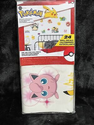 #ad RoomMates Pokemon Wall Sticker 24 Wall Decals Peel amp; Stick New in Package Cute $14.87