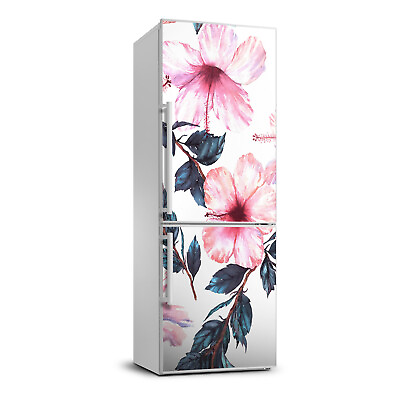 #ad 3D Refrigerator Wall Kitchen Removable Sticker Flowers Plants hibiscus $85.95
