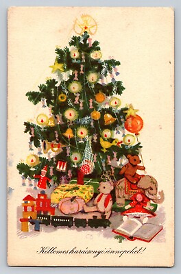 #ad #ad Vintage Tree Candles Ornaments Toys Bear Train Doll Christmas P137AX $7.99