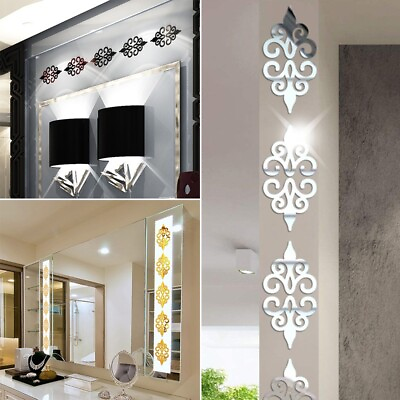 #ad 10pcs Wall Stickers DIY Modern Art Decal Acrylic Mural Living Room Decoration $7.93