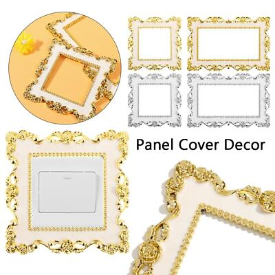 #ad and Double Home Decor Wall Sticker Light Switch Cover Surround Socket Frame $8.26