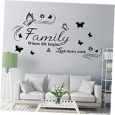 #ad Wall Stickers Wall Decor for Living Room Bedroom Kitchen Quote Family C 1 $18.83