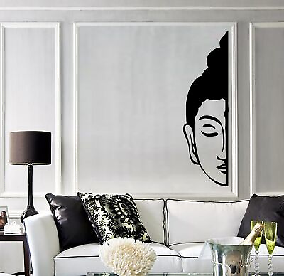 #ad Vinyl Wall Decal Buddha Face Buddhism Decoration Room Stickers 393ig $67.99