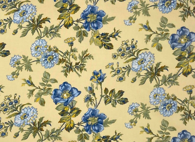 #ad Covington Floral CHINA YELLOW Home Decor Drapery Upholstery Sewing Fabric BTY $14.99