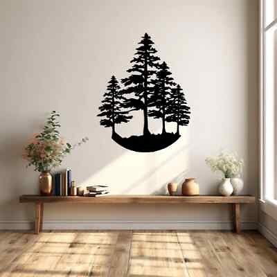 #ad #ad Pine Tree Wall Decor Pine Tree Metal Wall Art Metal Tree Wall Decor $29.95