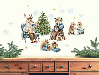 #ad Christmas Wall Decal Christmas Wall Décor Kids Room Décor Removable Wall Decal $34.99