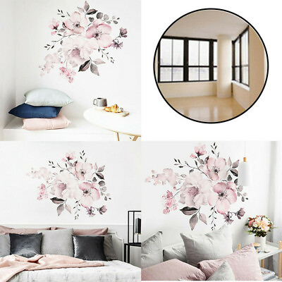 #ad 3D DIY Flower Wall Sticker Removable Vinyl Quote Decal Mural Home Room Decor Art $7.56