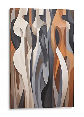#ad Abstract Curves Canvas Print Modern Home Decor Wall Art $171.99