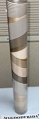 #ad 10M Luxury Modern 3D Shiny Stripe Unpasted Wallpaper Roll 53cm X 10 Meters $9.99