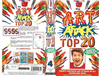 #ad #ad ART ATTACK TOP 20 CREATIVE WAYS TO HAVE FUN VHS A RARE FIND VHS PAL VIDEO AU $69.99