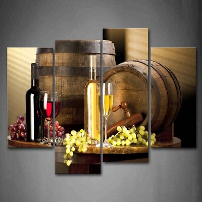 #ad Wine Wall Art for Dining Room Wine Bar Wall Decor Kitchen Painting Pictures P... $72.19