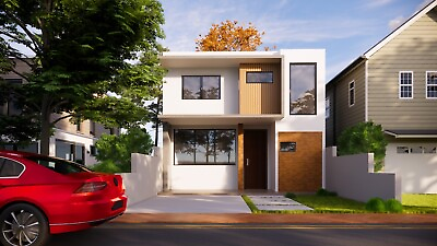 #ad Custom 3 Bedroom 2 Story Modern Home House Plan CAD PDF File Blueprint Plans $39.99