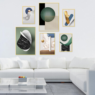 #ad #ad Geometric Abstract Background Prints Poster Modern Picture Home Wall Decoration $10.17