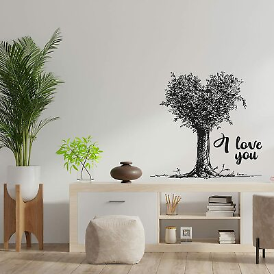 I Love You Tree Trees Plants Nature Wall Art Stickers for Kids Home Room Decals $12.50
